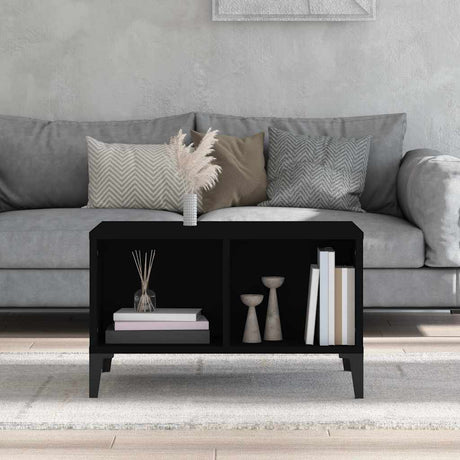 Vidaxl salontafel 60x50x36,5 cm bewerkt hout zwart