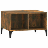 Vidaxl salontafel 60x50x36,5 cm bewerkt hout gerookt eikenkleurig