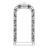 VidaXL Gartenbogen 116x45x240 cm Stahl schwarz