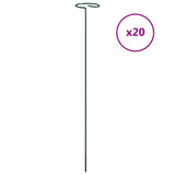 VidaXL Pflanzenstecker 20 Stk. 40 cm Stahl dunkelgrün
