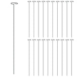 VidaXL Pflanzenstäbe 20 Stk. 61 cm Stahl dunkelgrün