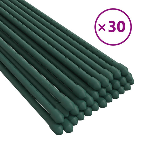 VidaXL Pflanzenstecker 30 Stk. 90 cm Stahlgrün