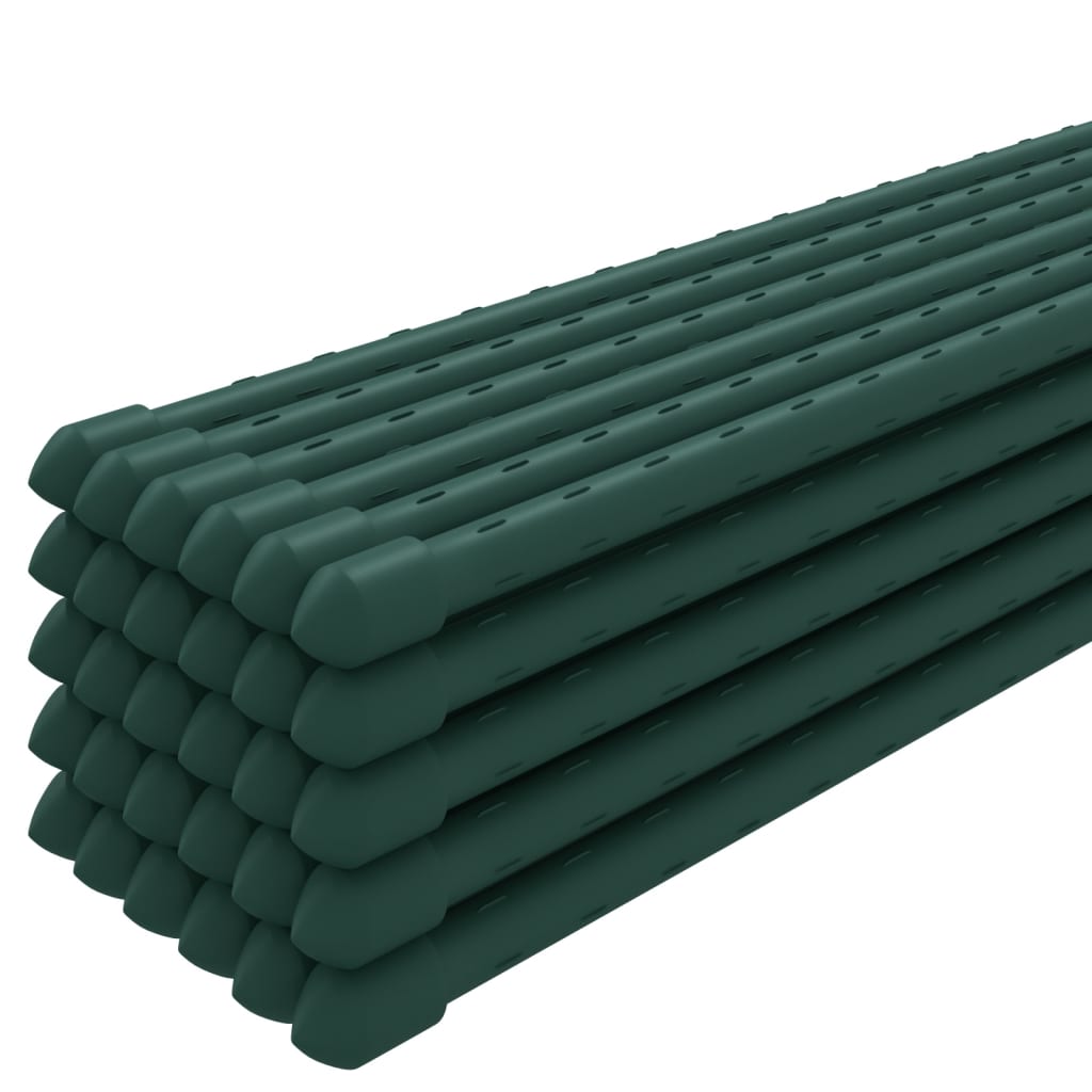 VidaXL Pflanzenstecker 30 Stk. 90 cm Stahlgrün