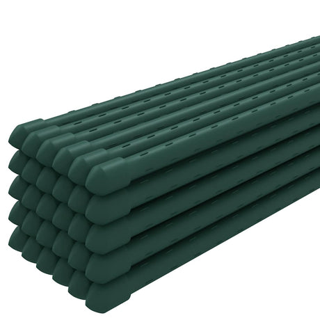 Vidaxxl Pflanzenstecker 30 Stk. 150 cm Stahlgrün