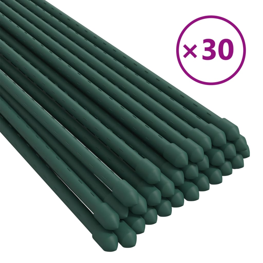 VidaXL Pflanzenstecker 30 Stk. 180 cm Stahlgrün