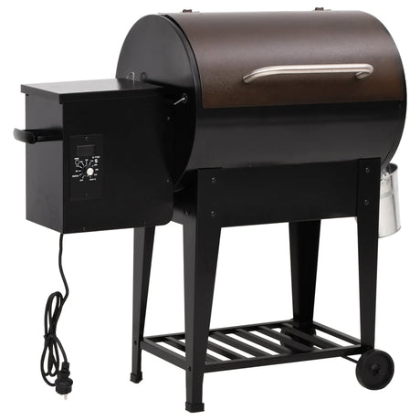 Vidaxl Pelletgrill mit Bodenplatte 94 cm Eisen schwarz