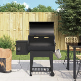 Vidaxl Pelletgrill mit Bodenplatte 94 cm Eisen schwarz