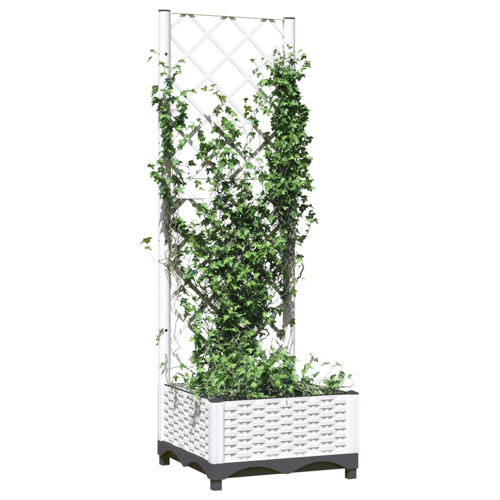 Vidaxx Pflanzgefäß mit Spalier 40x40x121,5 cm Polypropylen