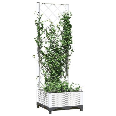 Vidaxx Pflanzgefäß mit Spalier 40x40x121,5 cm Polypropylen