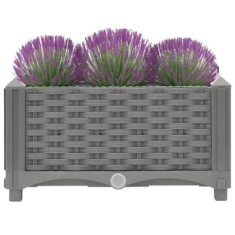Vidaxl plantenbak verhoogd 40x40x23 cm polypropeen