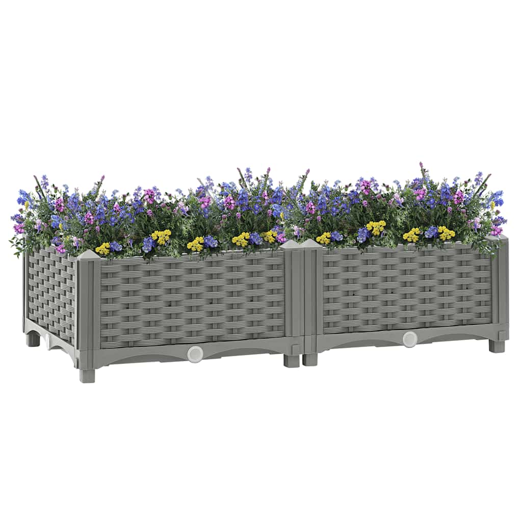 Vidaxx Pflanzgefäß erhöht 80x40x23 cm Polypropylen