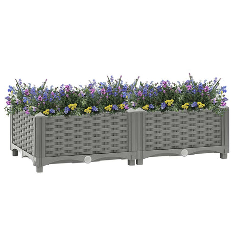 Vidaxx Pflanzgefäß erhöht 80x40x23 cm Polypropylen