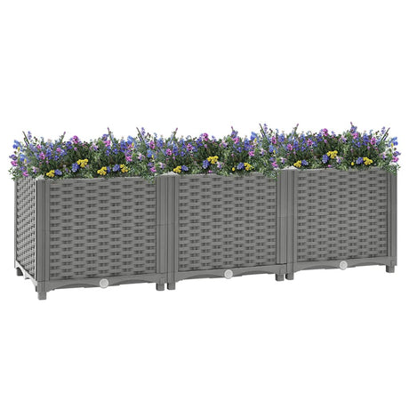 Vidaxx Pflanzgefäß erhöht 120x40x38 cm Polypropylen