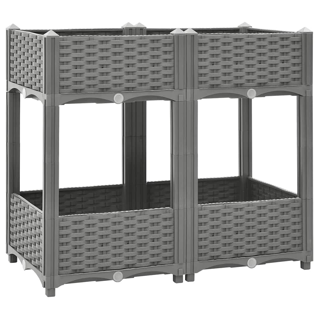 Vidaxx Pflanzgefäß erhöht 80x40x71 cm Polypropylen