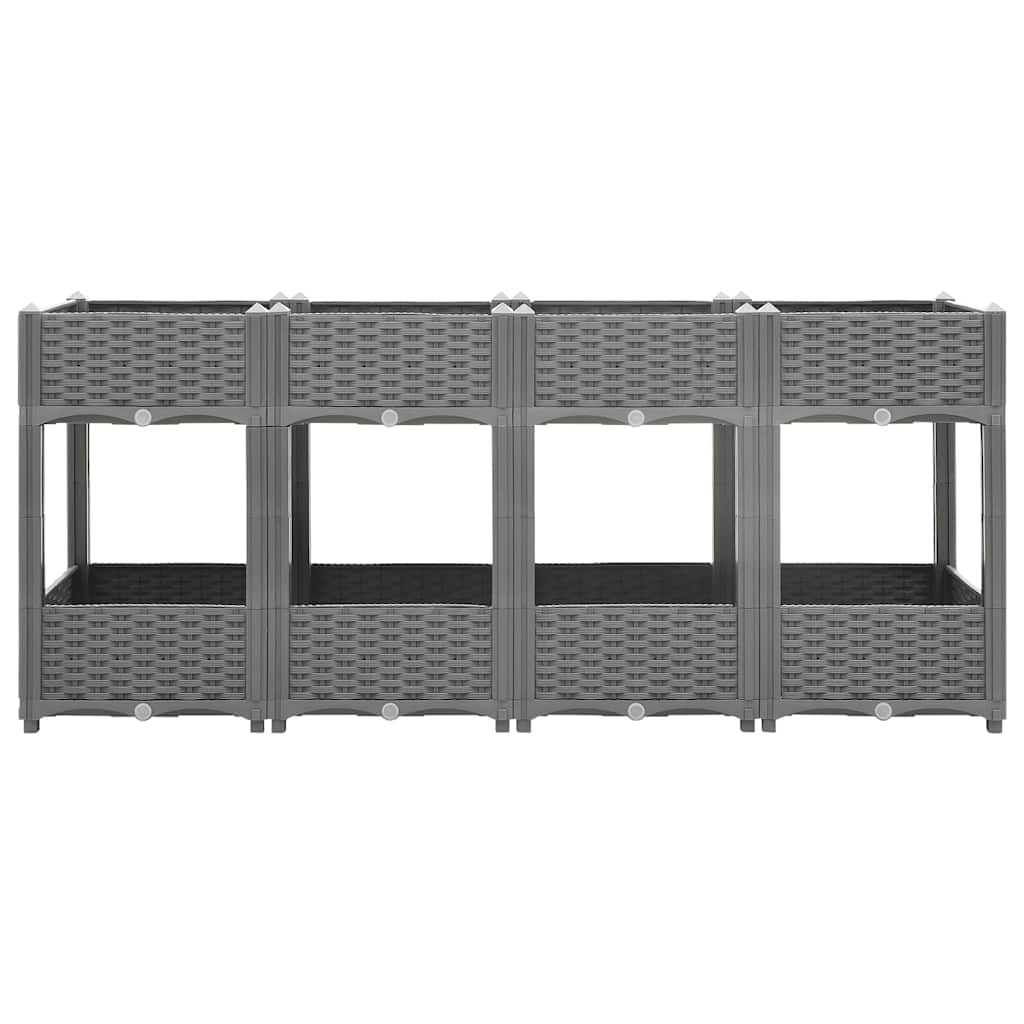 Vidaxx Pflanzgefäß erhöht 160x40x71 cm Polypropylen