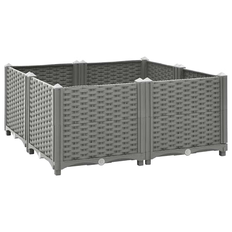 VidaXL Pflanzgefäß erhöht 80x80x38 cm Polypropylen