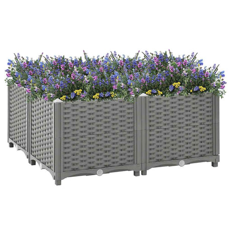 VidaXL Pflanzgefäß erhöht 80x80x38 cm Polypropylen
