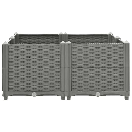 VidaXL Pflanzgefäß erhöht 80x80x38 cm Polypropylen