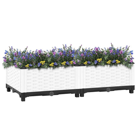 Vidaxx Pflanzgefäß erhöht 80x40x23 cm Polypropylen