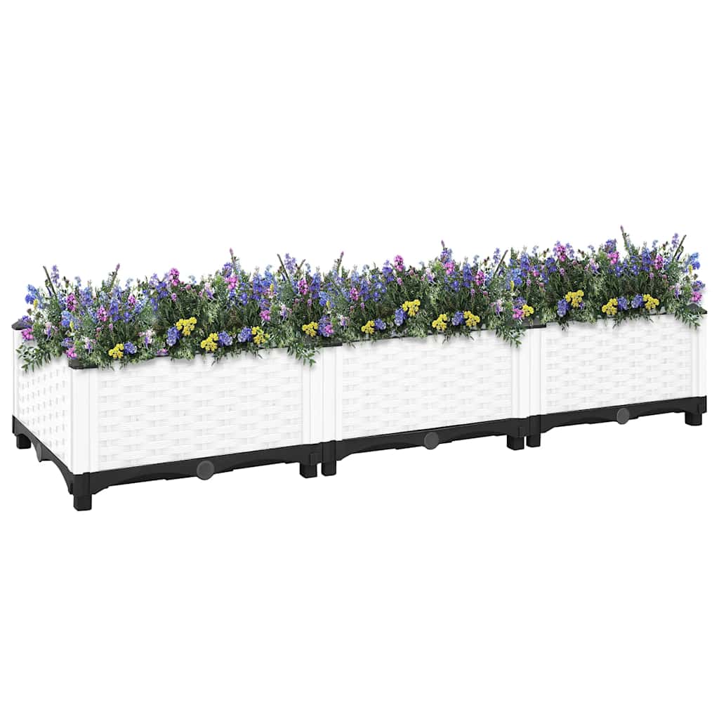 Vidaxx Pflanzgefäß erhöht 120x40x23 cm Polypropylen