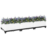 Vidaxx Pflanzgefäß erhöht 120x40x23 cm Polypropylen