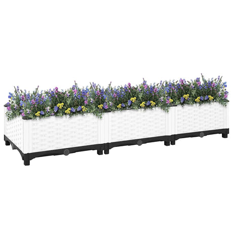 Vidaxx Pflanzgefäß erhöht 120x40x23 cm Polypropylen