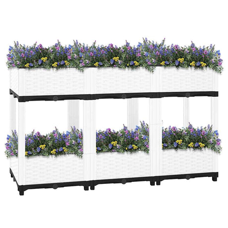 Vidaxx Pflanzgefäß erhöht 120x40x71 cm Polypropylen