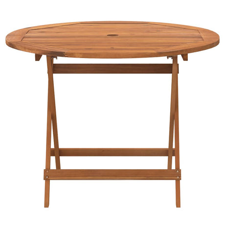 Vidaxl tuintafel inklapbaar ø 90x75 cm massief acaciahout