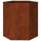 Vidaxx Pflanzgefäß rostig 40x40x45 cm Cortenstahl