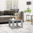 Vidaxl bijzettafel 50x50x35 cm bewerkt hout grijs sonoma eikenkleurig