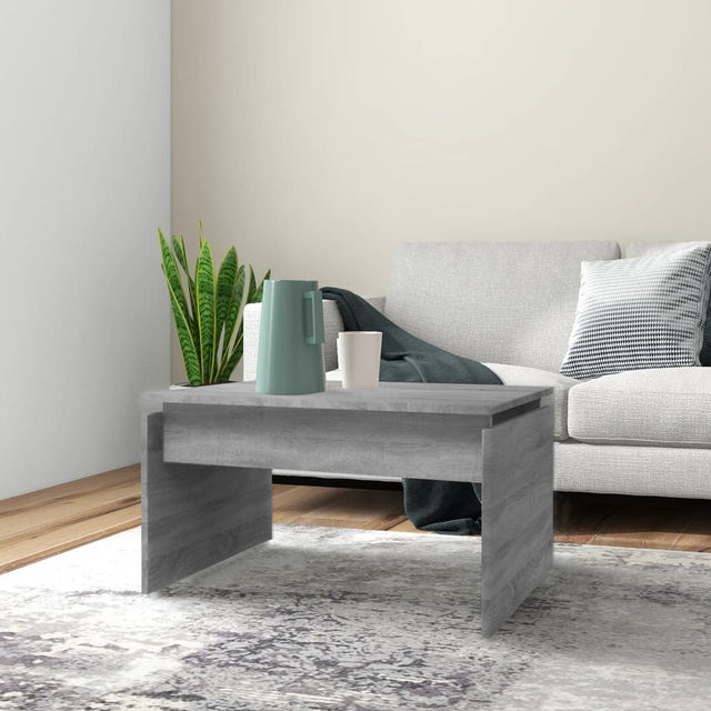 Vidaxl salontafel 68x50x38 cm bewerkt hout grijs sonoma eiken
