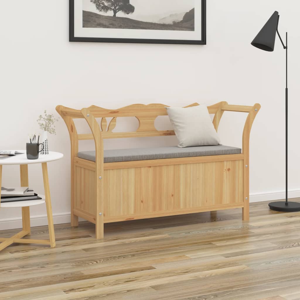 Vidaxl bankje 107x45x75,5 cm massief vurenhout