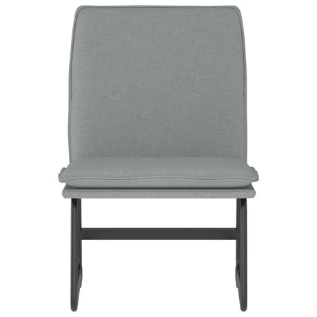 Vidaxl loungestoel 52x75x76 cm stof lichtgrijs