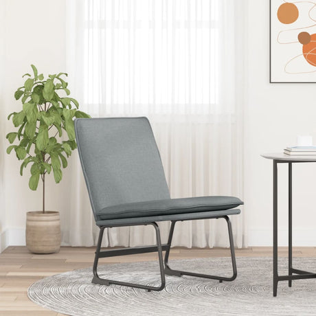 Vidaxl loungestoel 52x75x76 cm stof lichtgrijs