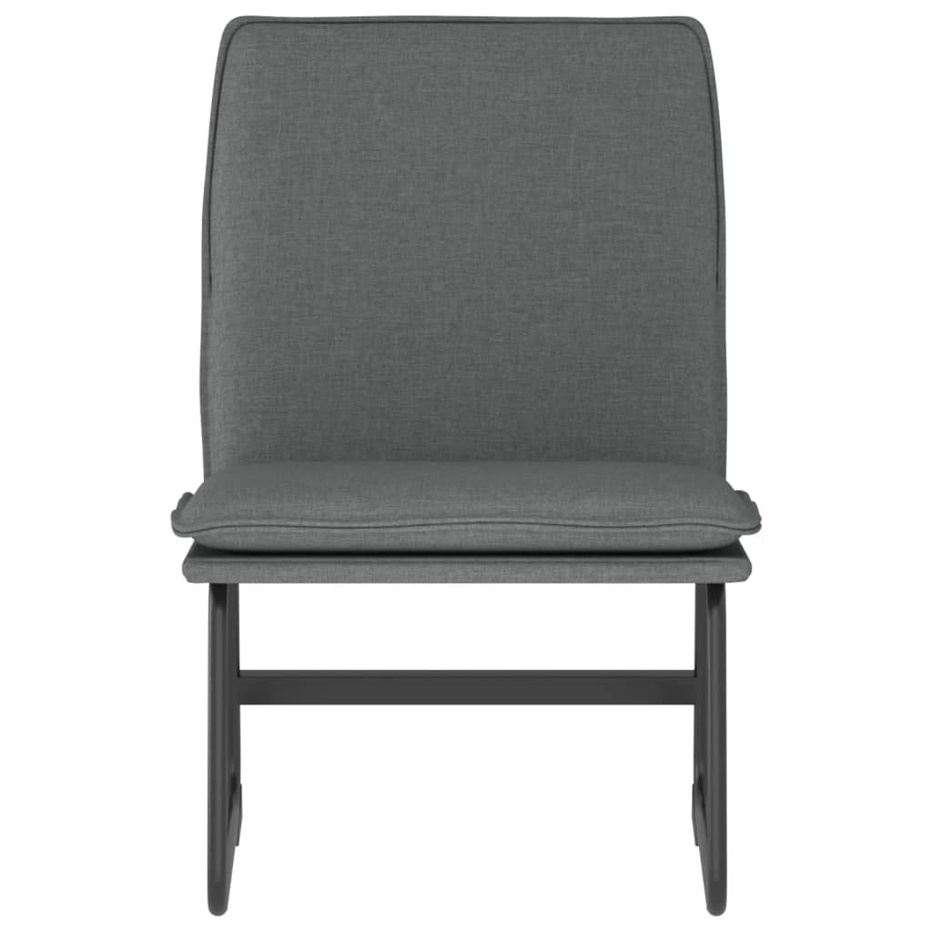 Vidaxl loungestoel 52x75x76 cm stof donkergrijs