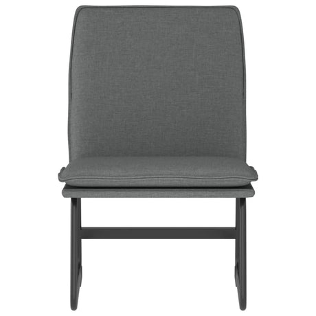 Vidaxl loungestoel 52x75x76 cm stof donkergrijs