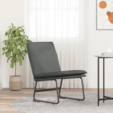 Vidaxl loungestoel 52x75x76 cm stof donkergrijs