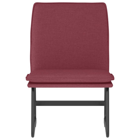 Vidaxl loungestoel 52x75x76 cm stof wijnrood