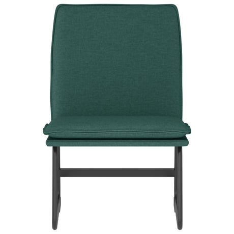 Vidaxl loungestoel 52x75x76 cm stof donkergroen