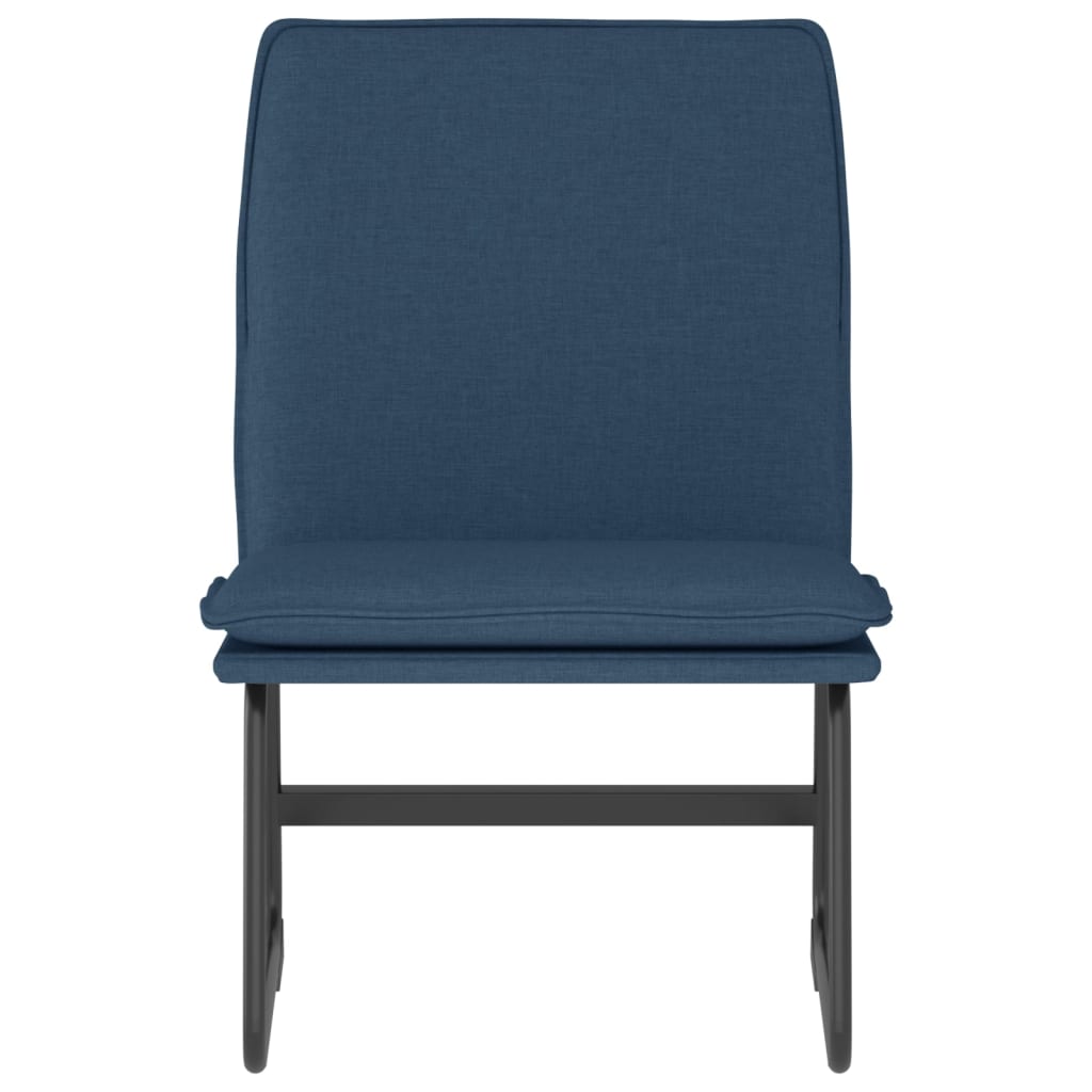 Vidaxl loungestoel 52x75x76 cm stof blauw