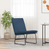Vidaxl loungestoel 52x75x76 cm stof blauw