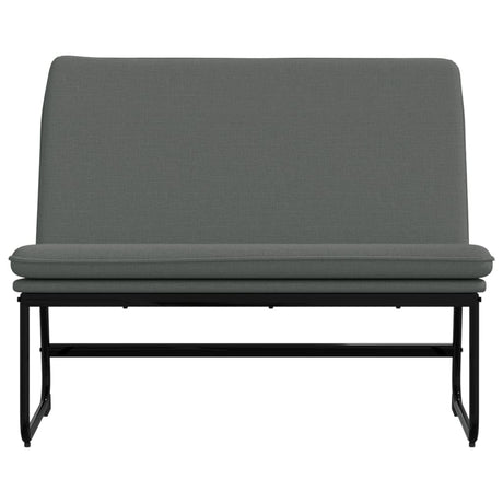 Vidaxl bankje 100x75x76 cm stof donkergrijs