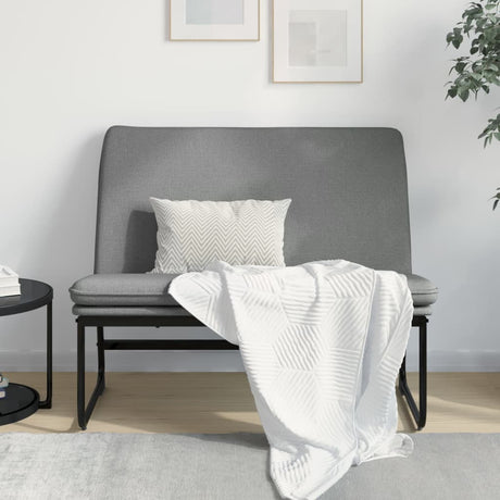 Vidaxl bankje 100x75x76 cm stof donkergrijs