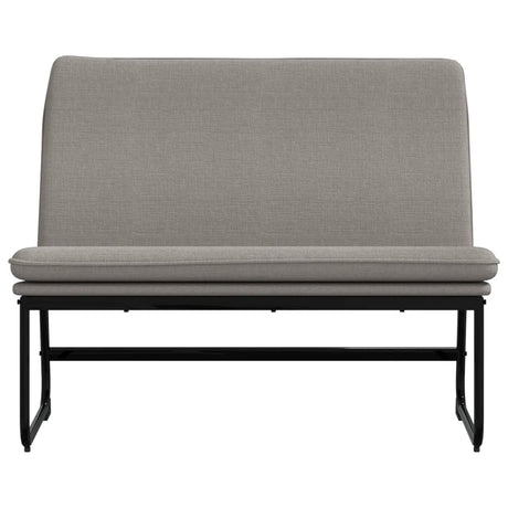 Vidaxl bankje 100x75x76 cm stof taupe