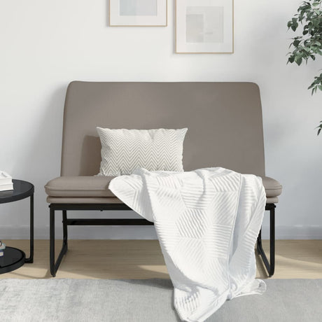 Vidaxl bankje 100x75x76 cm stof taupe