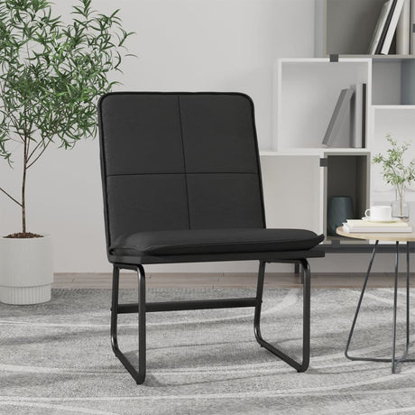 Vidaxl loungestoel 54x75x76 cm kunstleer zwart