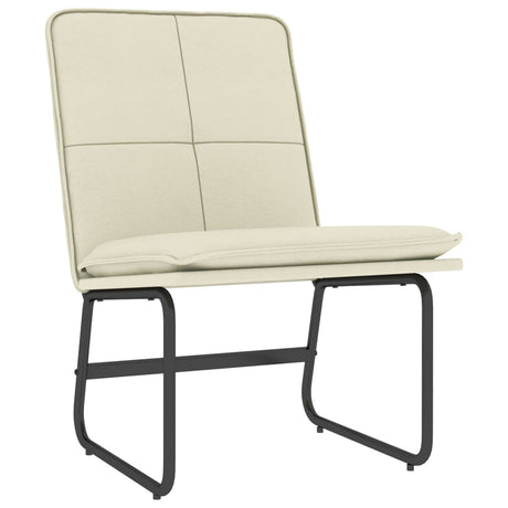 Vidaxl loungestoel 54x75x76 cm kunstleer crèmekleurig
