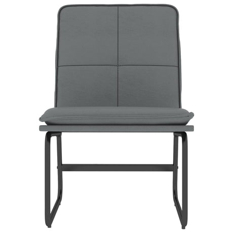 Vidaxl loungestoel 54x75x76 cm kunstleer grijs