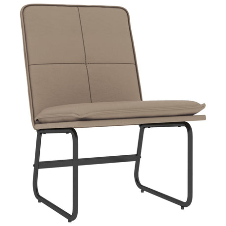 Vidaxl loungestoel 54x75x76 cm kunstleer cappuccinokleurig