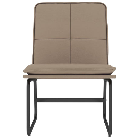 Vidaxl loungestoel 54x75x76 cm kunstleer cappuccinokleurig